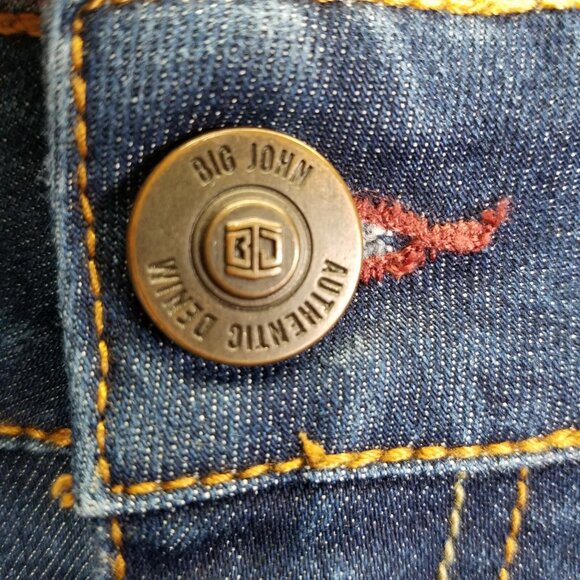 Big John Co Jeans Men Sz 28 Retro Denim Straight Leg Obscuro Medium Wash 31"x27" - Picture 5 of 16